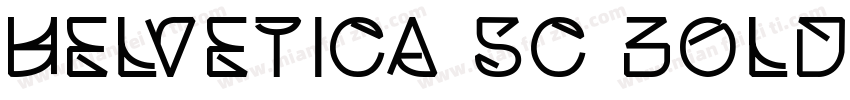 Helvetica SC Bold字体转换